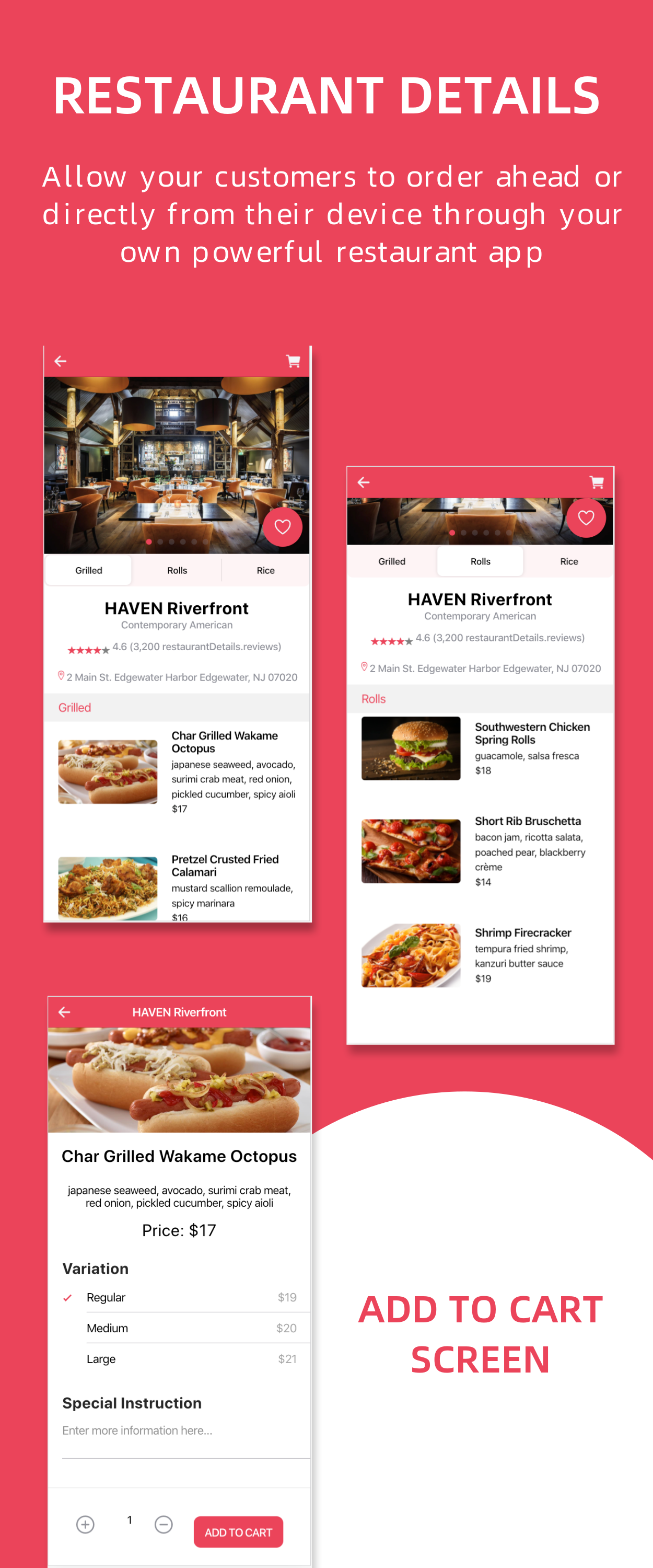 Restaurant and Food Delivery Ecommerce App (Ionic5 & Capacitor) Template UI - 7