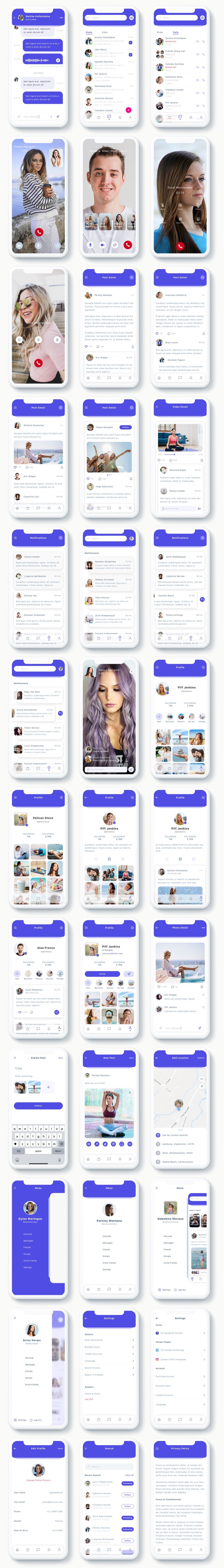 Susen - Social Network App UI Kit - 3