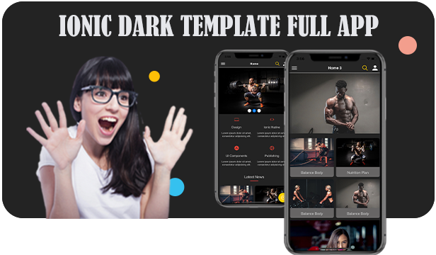 Ionic 5 / Angular 8 Dark UI Theme / Template App | Starter App