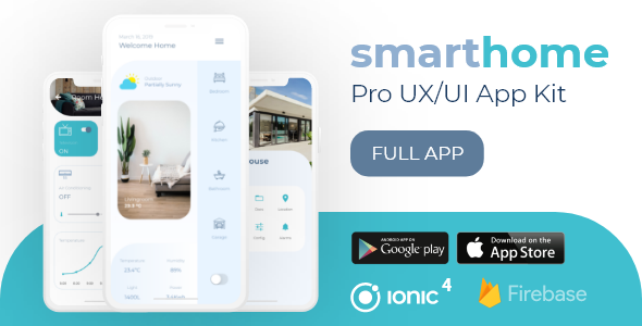 SmartHome Pro UX/UI Professional Ionic 4 Starter Ionic Events &amp; Charity Mobile Boilerplate