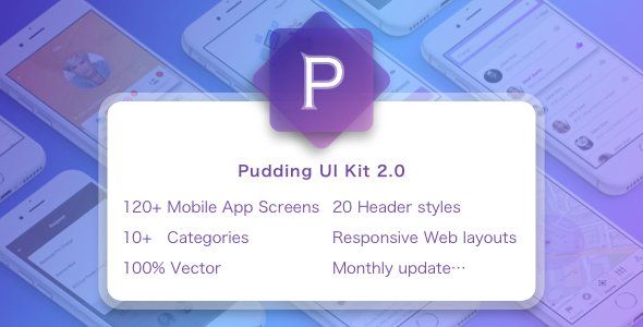 Pudding UI KIT  Ecommerce Design 