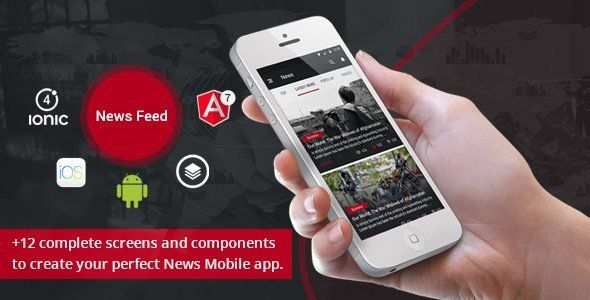 Ionic 4 News Feed Ionic News &amp; Blogging Mobile Boilerplate