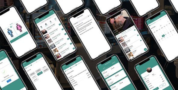 ionic 5 salon (admin + user) full app templates Ionic  Mobile App template