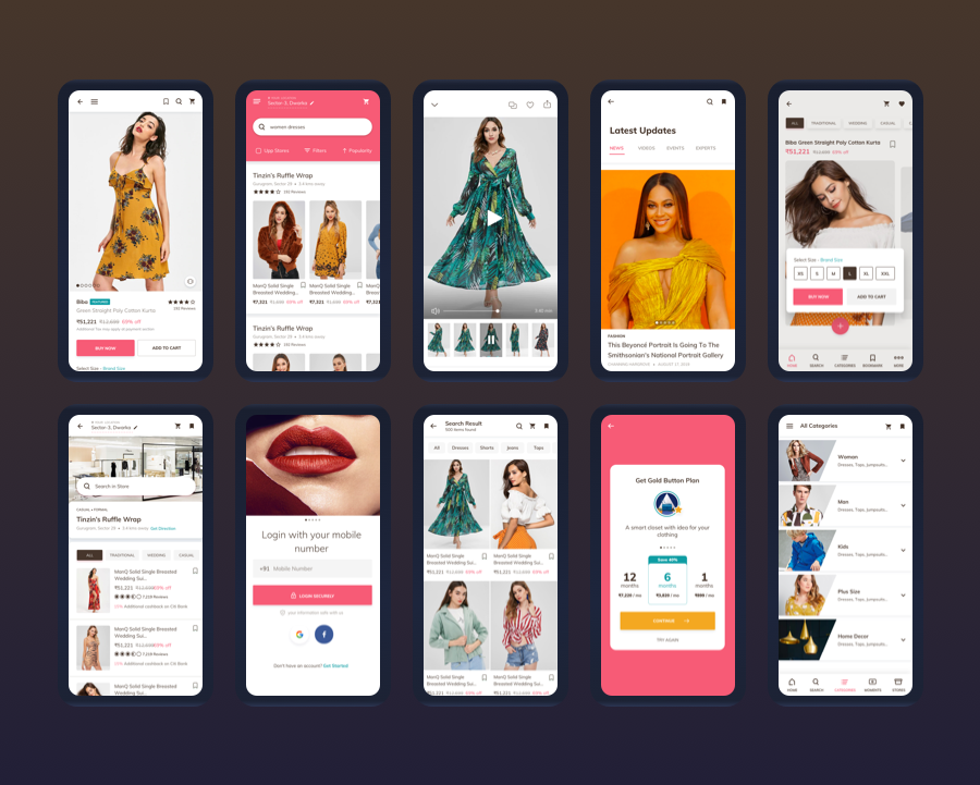 Fashionova Mobile App - Ui Kit