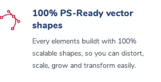 100% PS-Ready vector shapes