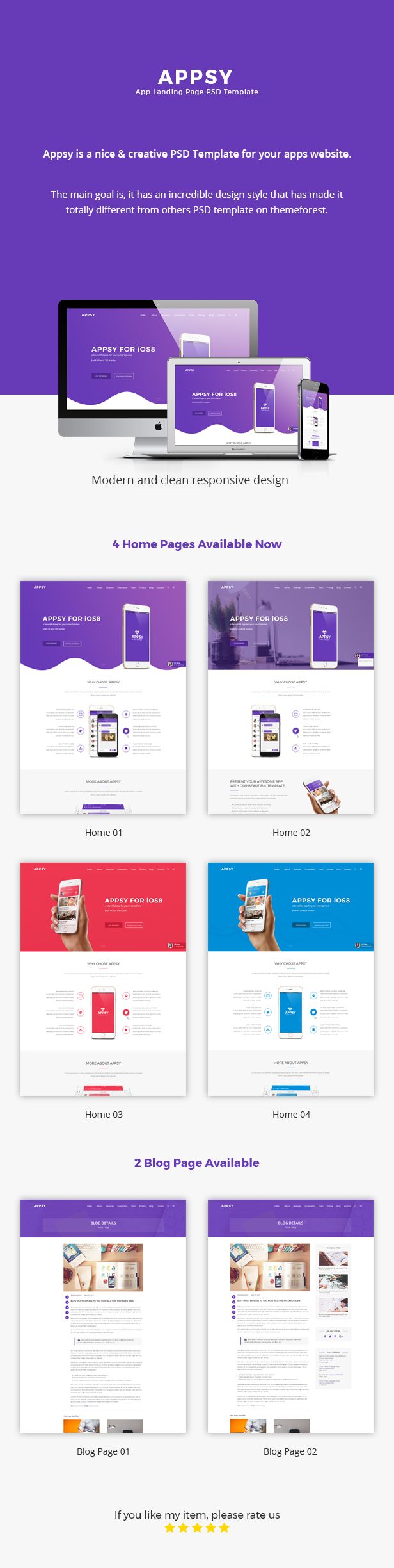 Appsy PSD Template