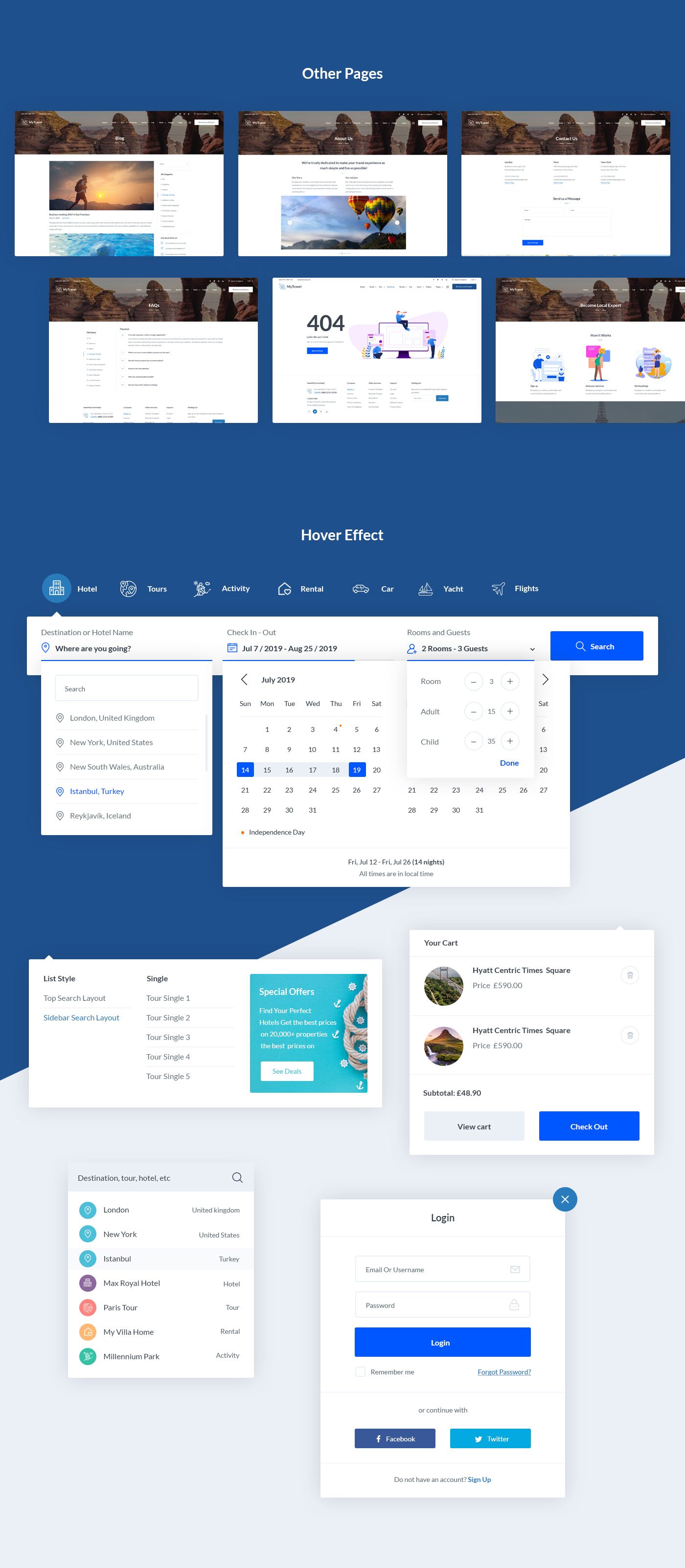 Travel Booking Agency PSD Template - 7