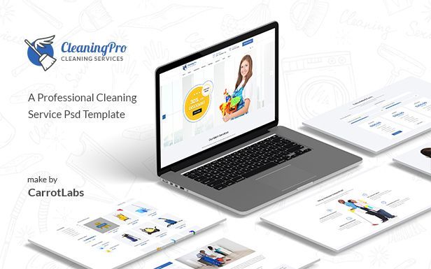 CleanPro - Cleaning Service PSD Template - 2