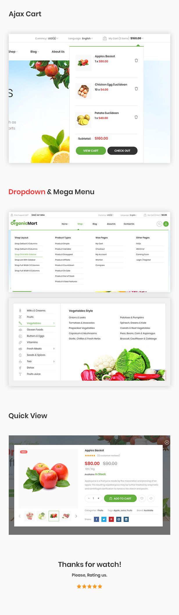 OrganicMart - Organic & Food PSD Template - 8