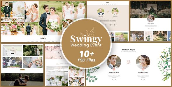 Swingy - Wedding Event PSD Template