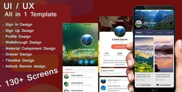 ALL IN 1 TEMPLATE React native React native  Mobile App template