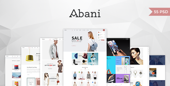 Abani – Multi Purpose eCommerce PSD Template  Ecommerce Design 