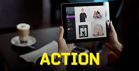 Action | PSD Template  Ecommerce Design 