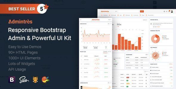 Admintres - Responsive Bootstrap Admin & Powerful UI Kit  Crypto &amp; Blockchain Design Dashboard