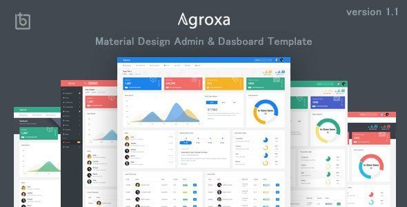 Agroxa - Material Design Admin & Dashboard Template   Design Uikit