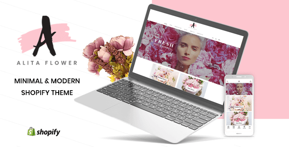 Alita - Flowers & Gifts Shop Shopify Theme  Ecommerce Design Uikit