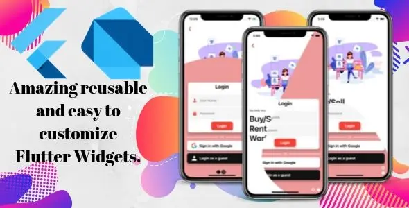 Amazing Reusable and Easy to Customize Flutter Widgets. Flutter  Mobile Uikit