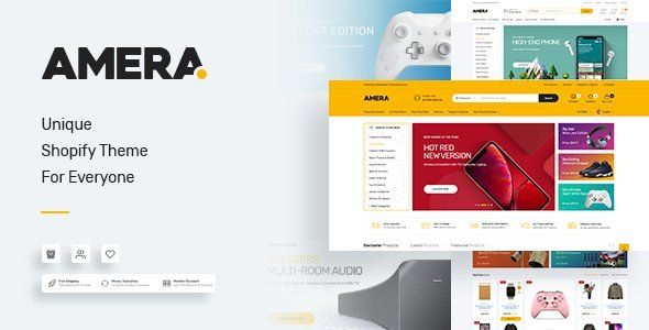 Amera - Multipurpose Shopify Theme  Ecommerce Design 