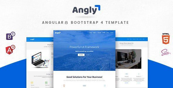 Angly - Angular 10 Bootstrap 4 Multipurpose Site Template  Ecommerce Design Uikit