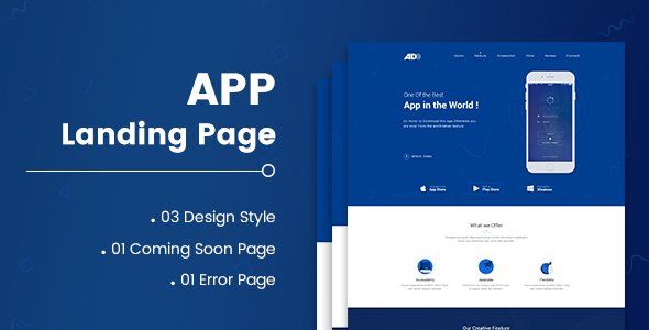 App Landing Page   Design 