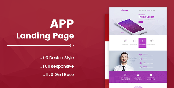 App Landing Pager - 2   Design 