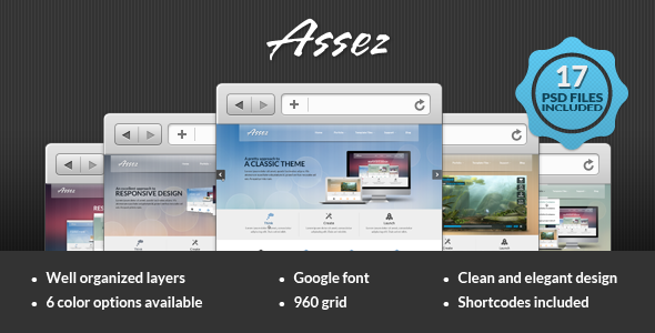 Assez PSD Template  News &amp; Blogging Design 