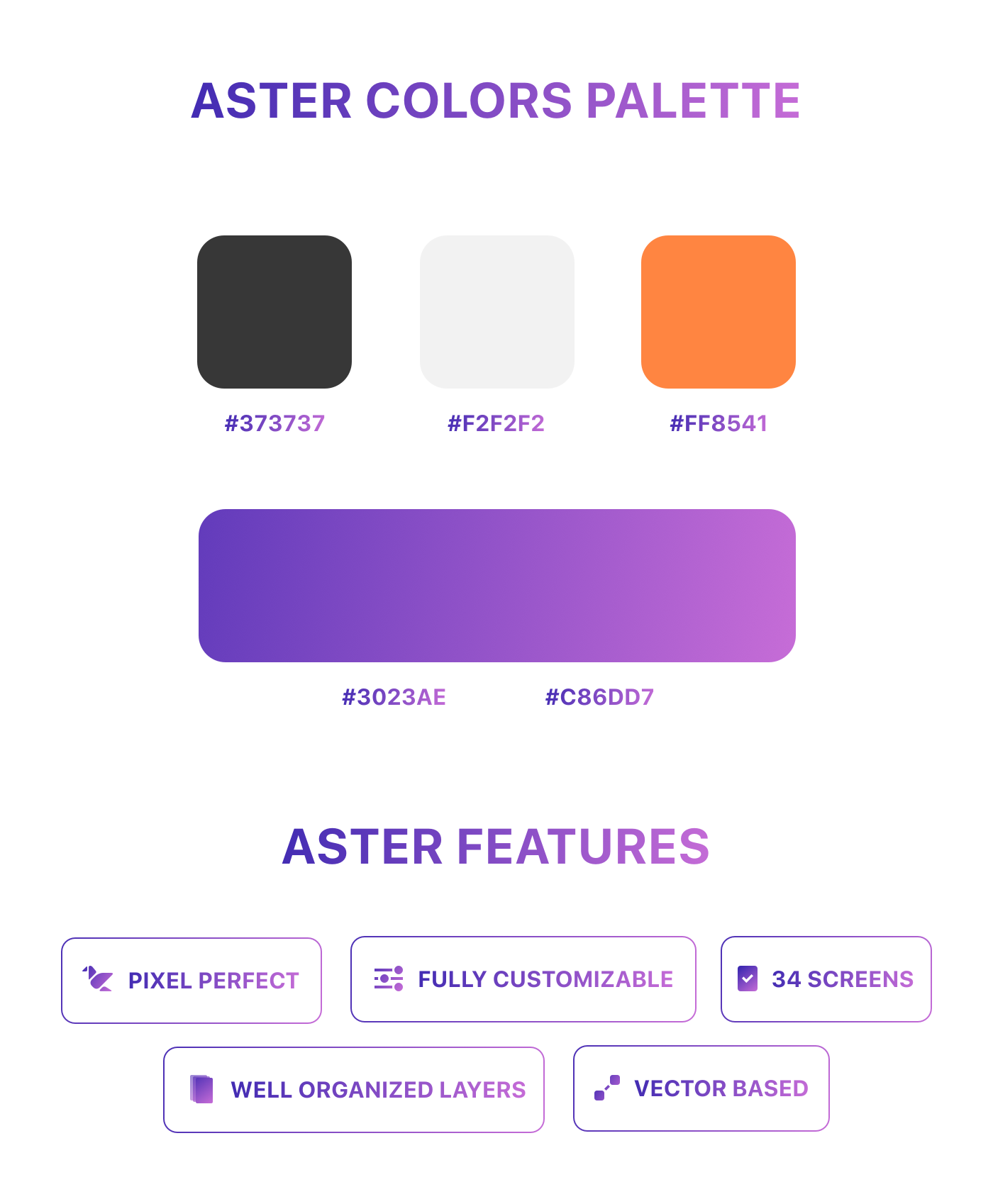 Aster - E-commerce Mobile App Sketch Template - 2