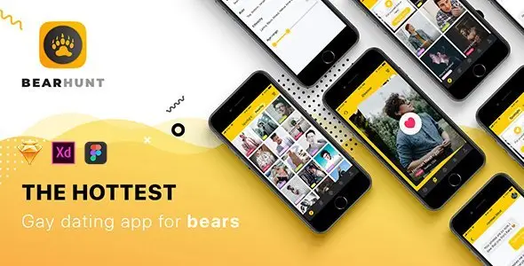 BearHunt Mobile UI Kit  Chat &amp; Messaging Design Uikit