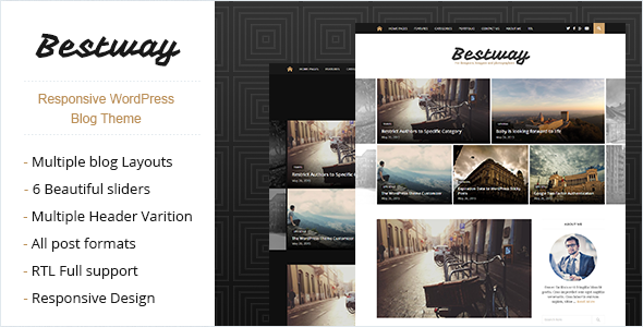 Best Way - Responsive WordPress Blog Theme  News &amp; Blogging Design 