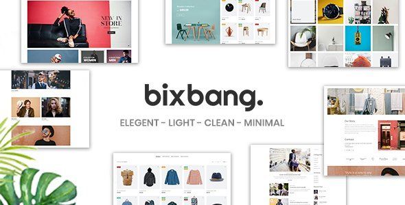 Bixbang | Minimalist eCommerce PSD Template  Ecommerce Design 