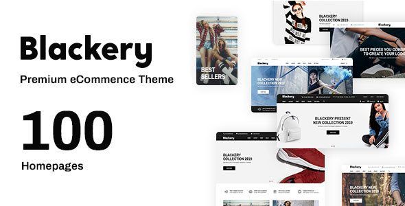 Blackery - Multipurpose Responsive Shopify Theme  Ecommerce Design 