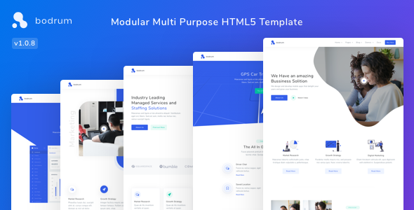 Bodrum - Modular Multi Purpose HTML5 Template  Multipurpose Design Uikit