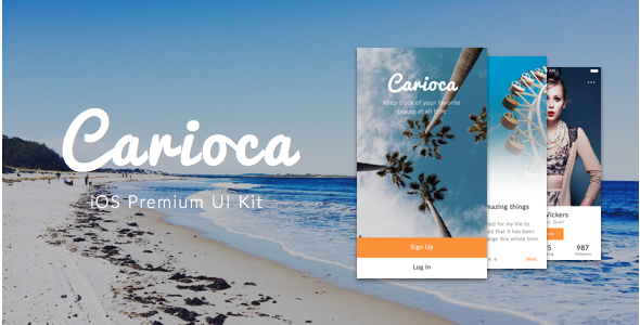 Carioca - Premium iOS UI Kit   Design Uikit
