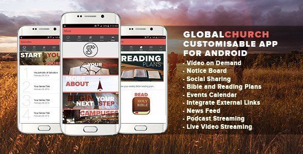 Church App - Full Android App Ionic Events &amp; Charity Mobile App template