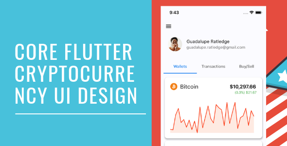 Core Flutter Cryptocurrency app UI Flutter Crypto &amp; Blockchain Mobile Uikit