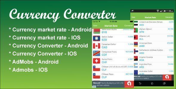Currency Converter React Native App React native  Mobile App template