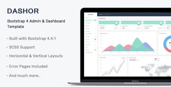 Dashor - Admin Dashboard Template   Design Uikit