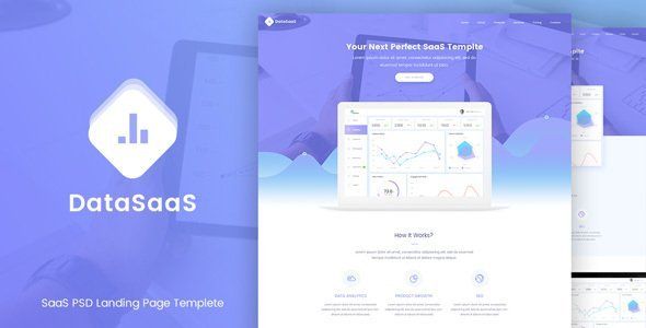 DataSaaS PSD Template   Design App template