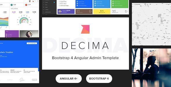 Decima - Bootstrap 4 Angular Admin Template   Design Dashboard