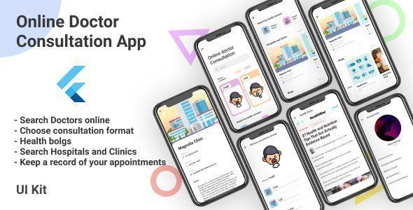 Doctor Consultation App with Web Admin Panel and CMS Flutter  Mobile Uikit