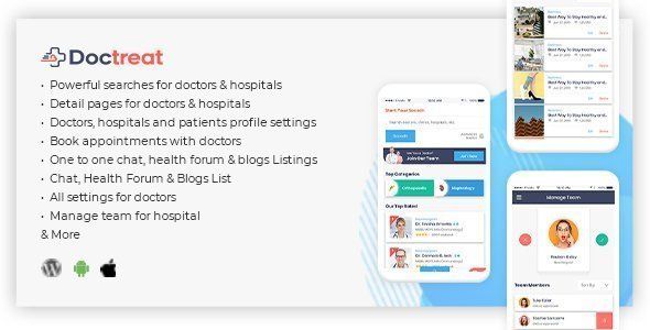 Doctreat - React Native Mobile APP for Android and IOS React native Travel Booking &amp; Rent Mobile App template