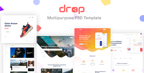 Drod - Multipurpose PSD Template  News &amp; Blogging Design 
