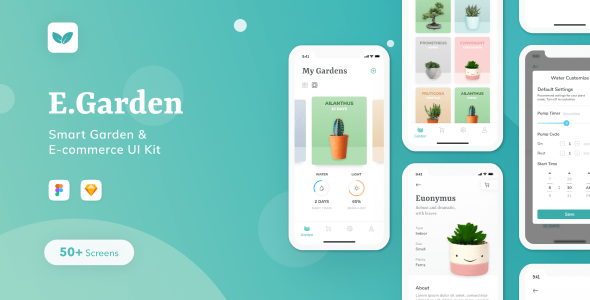 EGarden - Smart Garden Management App UI KIT   Design Uikit