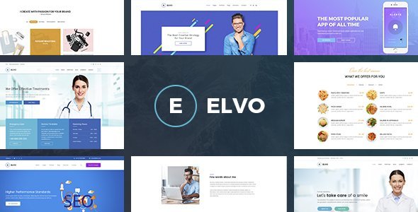 ELVO – Business Multipurpose PSD Template  Food &amp; Goods Delivery Design 