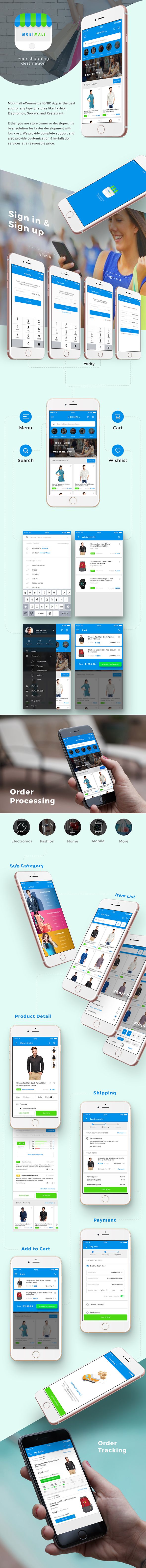 Ecommerce Android App Template + Ecommerce iOS App Template (HTML+CSS IONIC 3) | Mobimall - 3