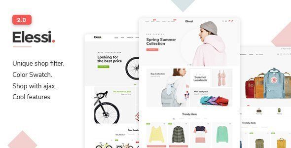 Elessi 2.0 - Responsive Shopify Theme  Ecommerce Design Uikit