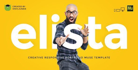 Elista - Responsive Creative Portfolio Muse Template   Design 