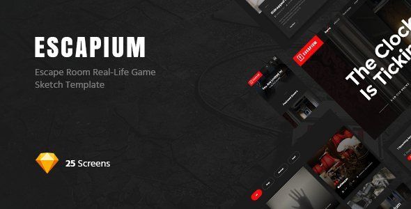 Escapium - Escape Room Game Sketch Template  Game Design 