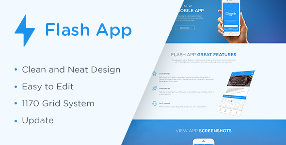 Flash App Landing Page   Design 