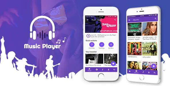 Flutter App-Music Player Flutter Music &amp; Video streaming Mobile Ukit